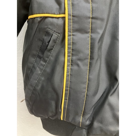 Vintage 80's SKI DOO Bombardier Black Yellow Snowmobile Jacket Womens 14 - Picture 3 of 15
